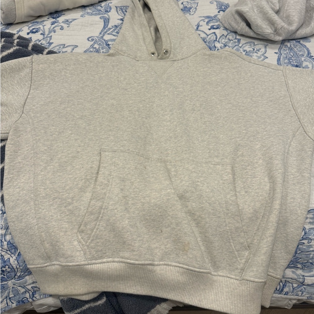 Gray Hoodie with Front Pocket